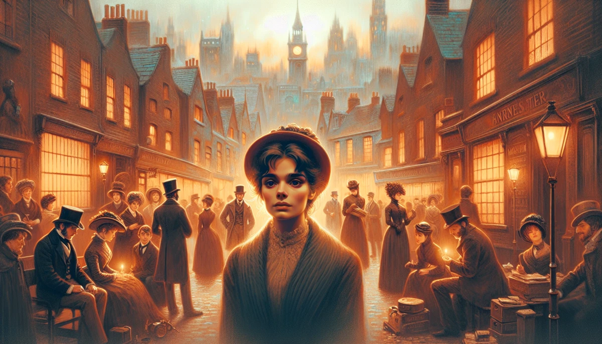 Illustration of Pip during the climax of Great Expectations, from the scene 'Revelation of Pip's Benefactor'
